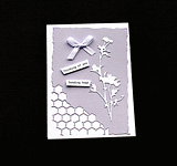 Sending Lilac Hugs - Handcrafted (blank) Card - dr19-0013